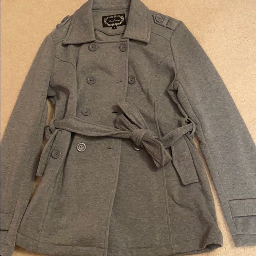 Ambiance Grey Pea Coat